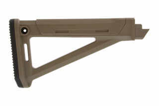 The Magpul MOE AK Stock fixed is made from a durable flat dark earth polymer